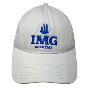 IMG Academy Slideback Hat White One Size Embroidered Under Armour